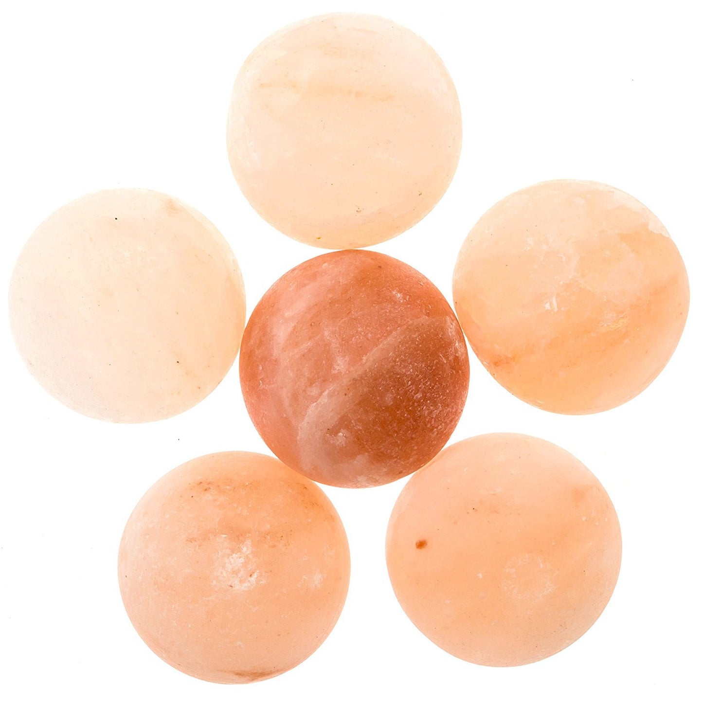 Natural Himalayan Rock Salt Lamp - Bowl with 6 Heated Salt Balls