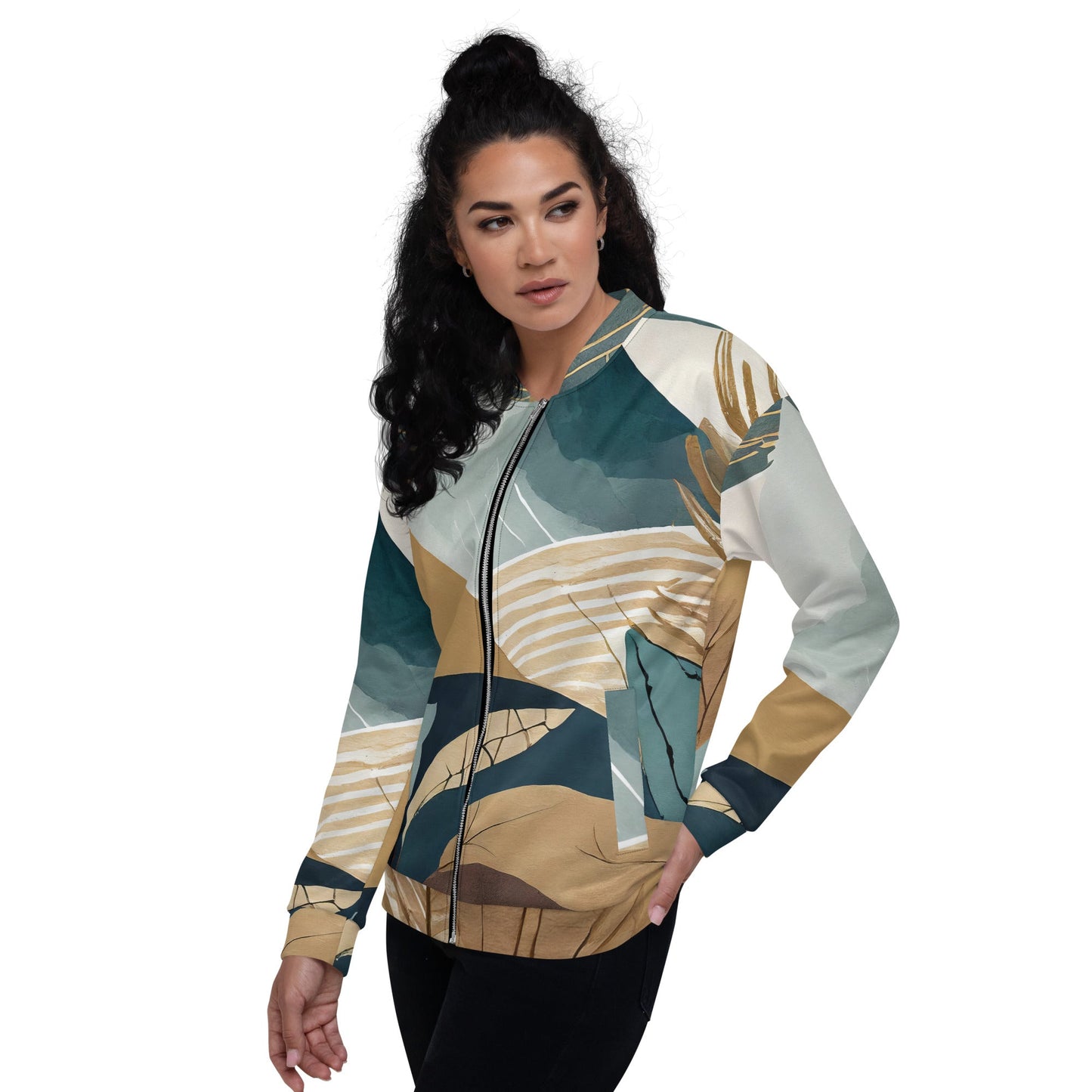 Women's Boho Style Bomber Jacket