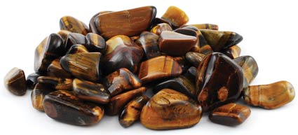 1Lb Tiger's Eye Tumbled Stones