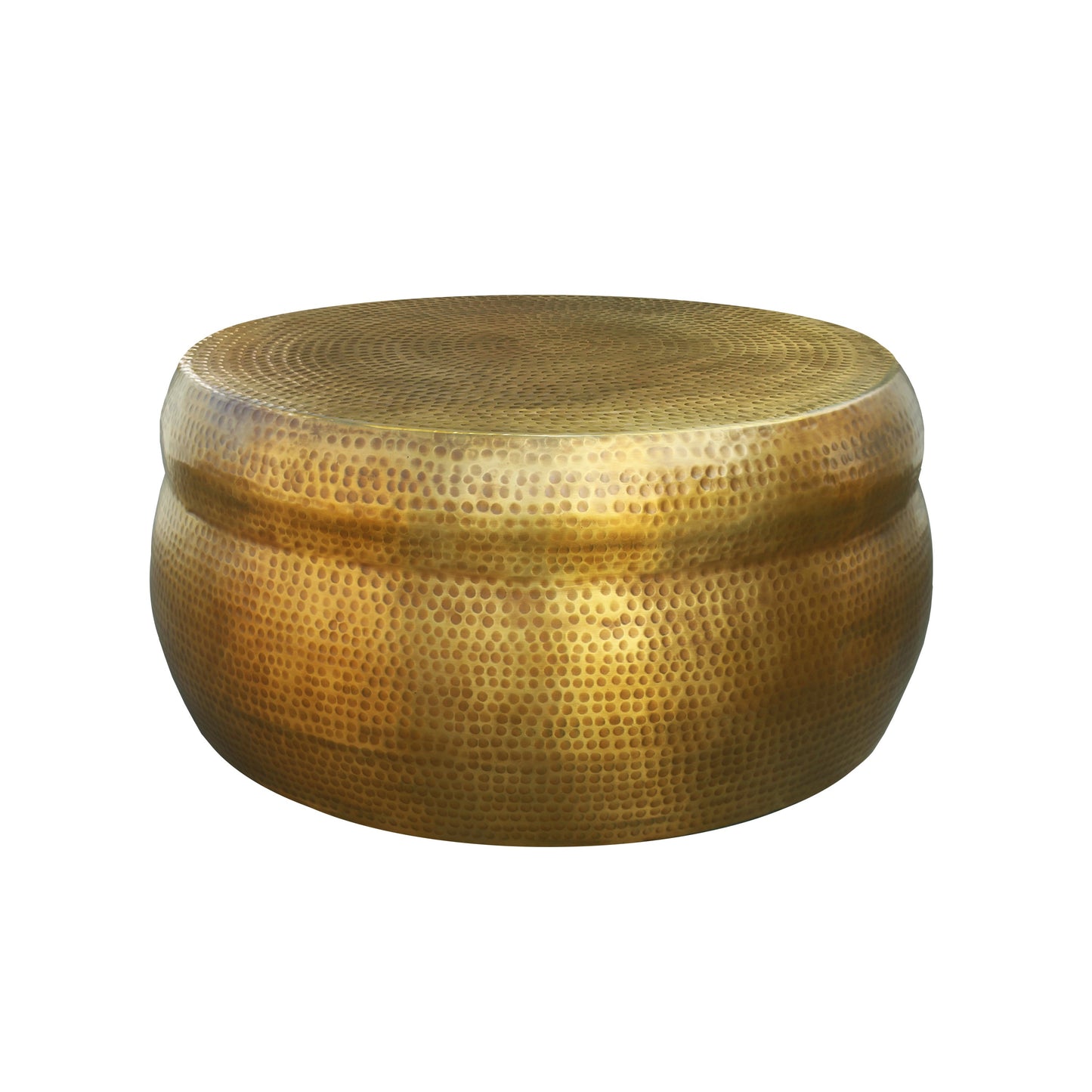 Artisanal Round Drum Coffee Table