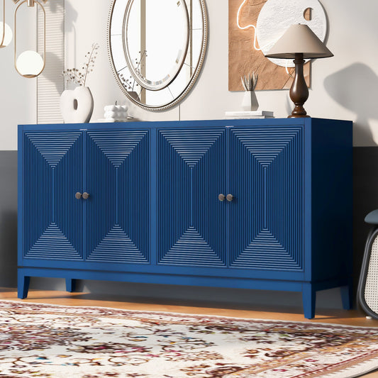 Sleek Sideboard Buffet with Vertical Lines