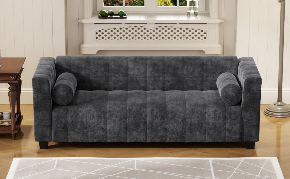 78.7" Upholstered Couch– Bohemian Elegance with Modern Comfort