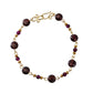 Garnet 14k Gold Filled Chain Bracelet