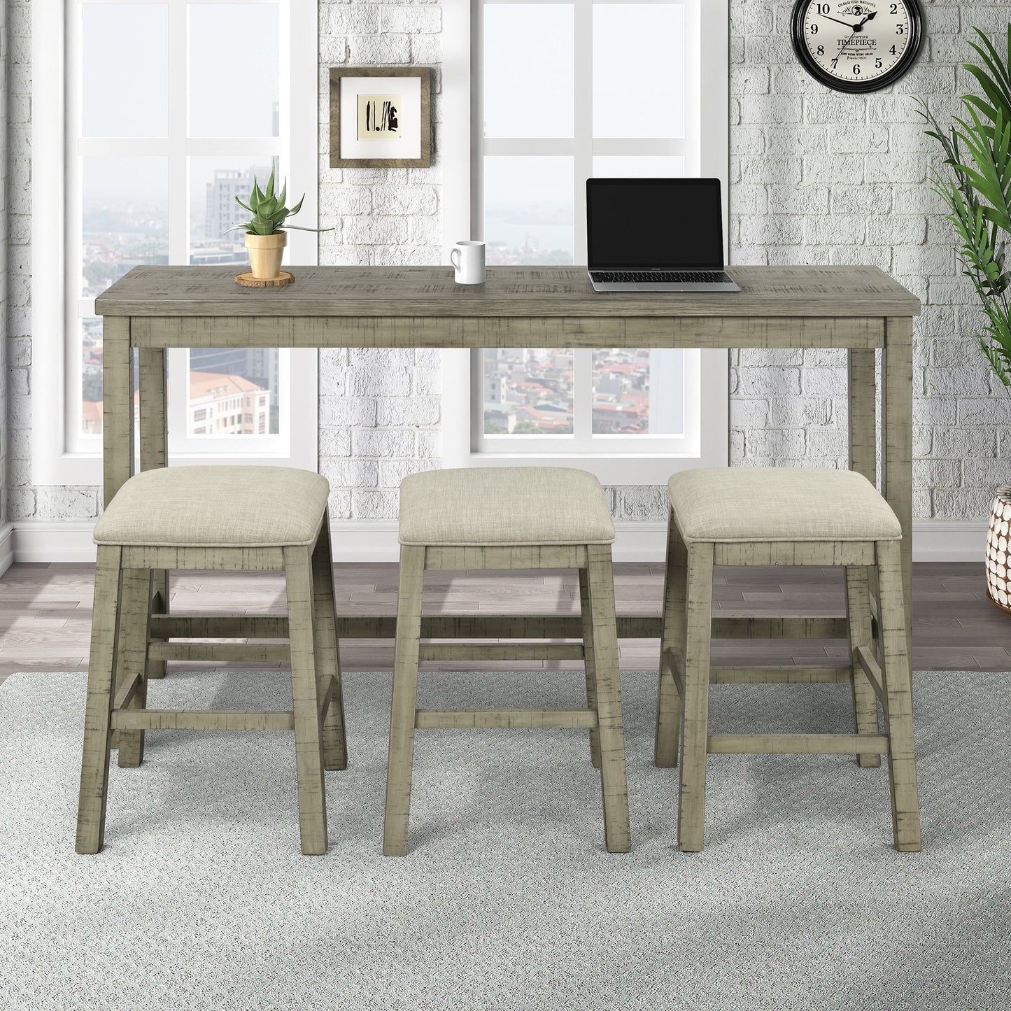 Rustic Bar Dining Set