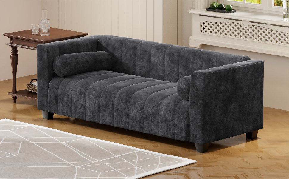 78.7" Upholstered Couch– Bohemian Elegance with Modern Comfort