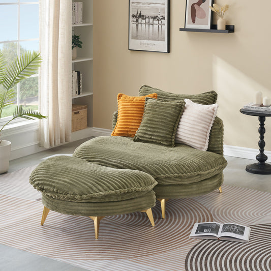 65" Corduroy Couch – Modern Comfort Meets Bohemian Elegance