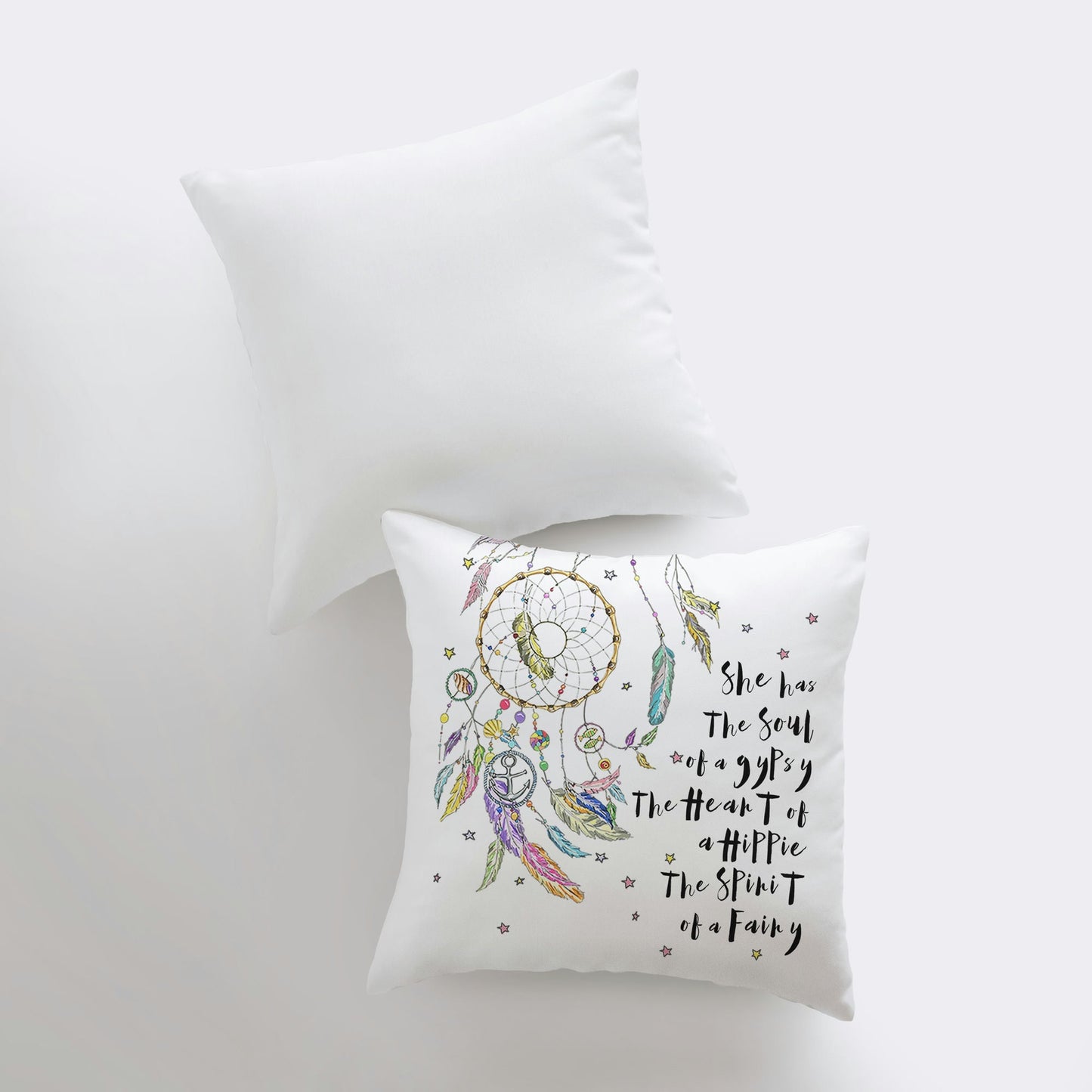 Bohemian Dream Catcher Throw Pillow