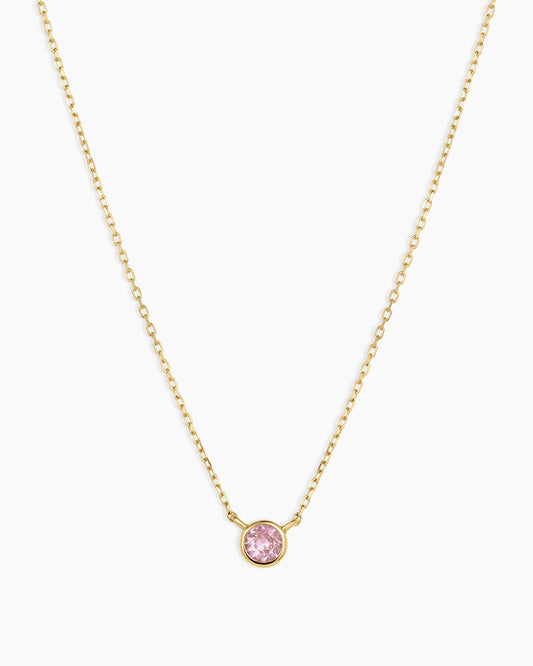 Classic Pink Sapphire Necklace