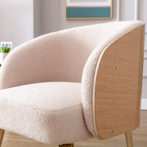 Lamb-hair Accent Chair