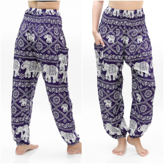 Purple Elephant Pants