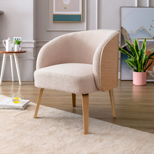 Lamb-hair Accent Chair