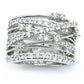 Crystal Crossover Ring – Boho-Chic Jewelry for Free Spirits