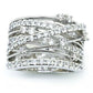 Crystal Crossover Ring – Boho-Chic Jewelry for Free Spirits