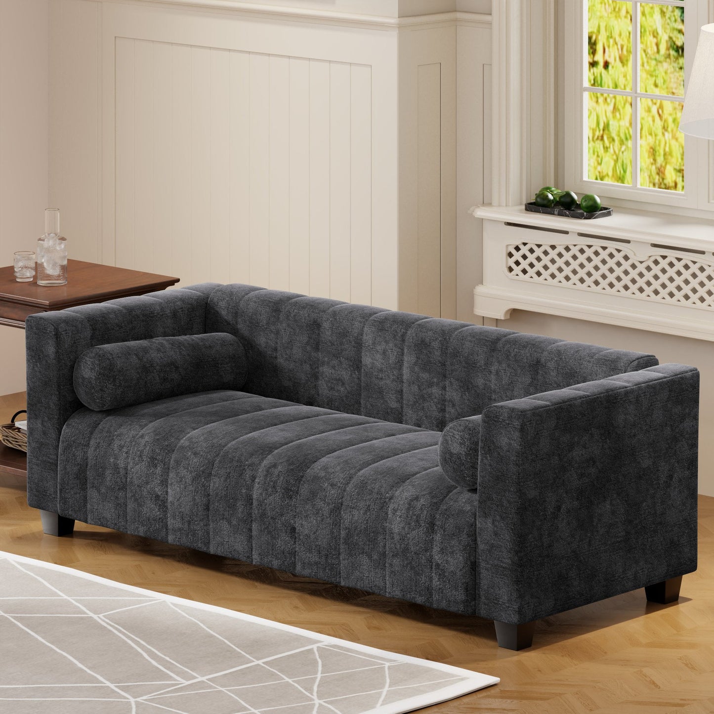 78.7" Upholstered Couch– Bohemian Elegance with Modern Comfort