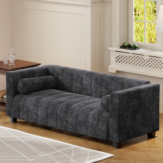 78.7" Upholstered Couch– Bohemian Elegance with Modern Comfort