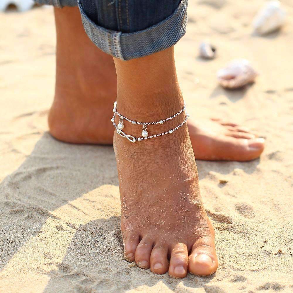 Infinity Pearl Anklet