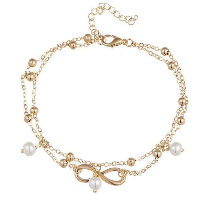 Infinity Pearl Anklet