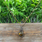 Small Tiger's Eye Gemstone Wire Wrapped Pendant