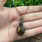 Small Tiger's Eye Gemstone Wire Wrapped Pendant