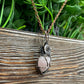 Pink Rose Quartz Wire Wrapped Pendant