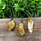 Wire Wrapped Rough Citrine Crystal Pendant