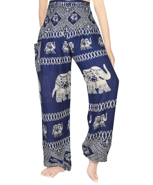 Blue Elephant Boho Pants