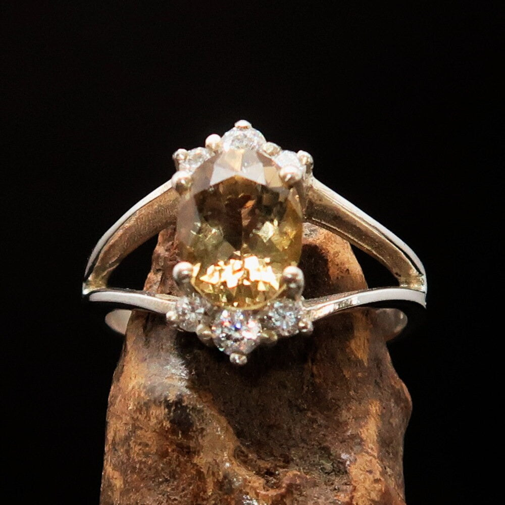 Citrine silver Ring