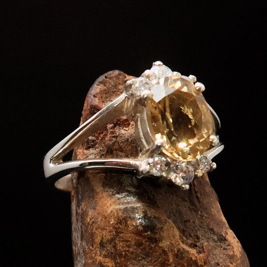 Citrine silver Ring