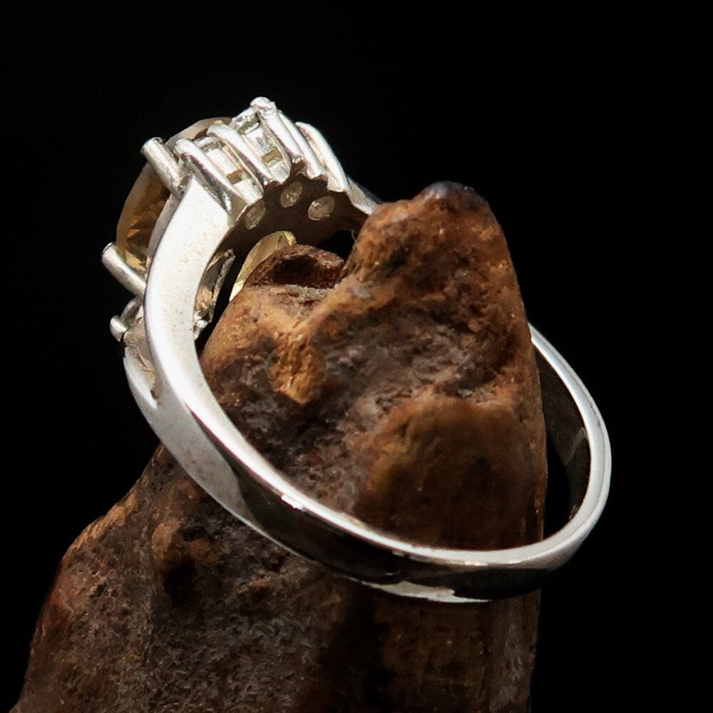 Citrine silver Ring