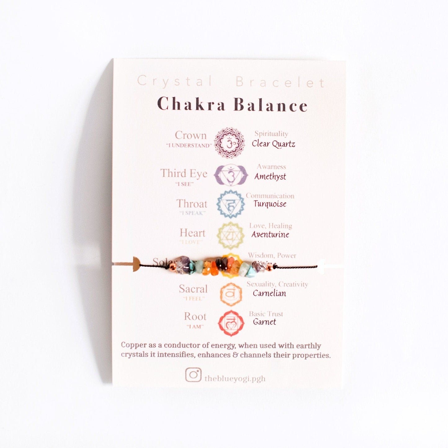 Chakra Balance Crystal Bracelet/Anklet