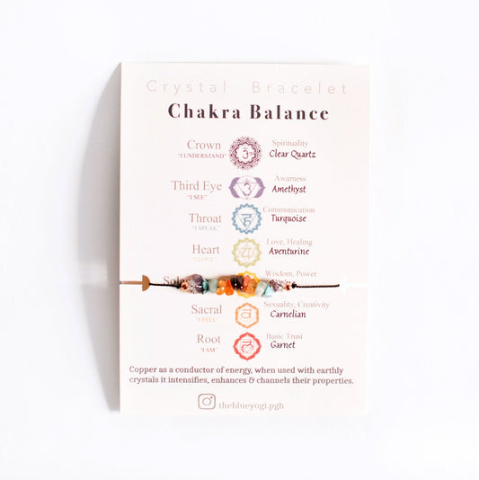 Chakra Balance Crystal Bracelet/Anklet