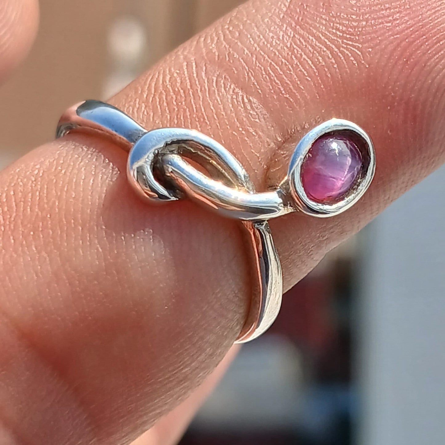 Purple Star Sapphire Ring