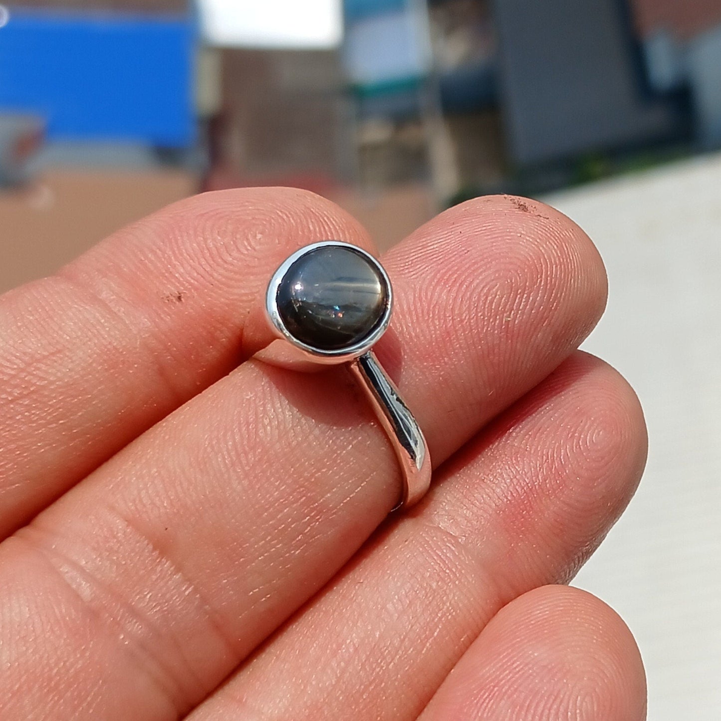 Black Sapphire Ring