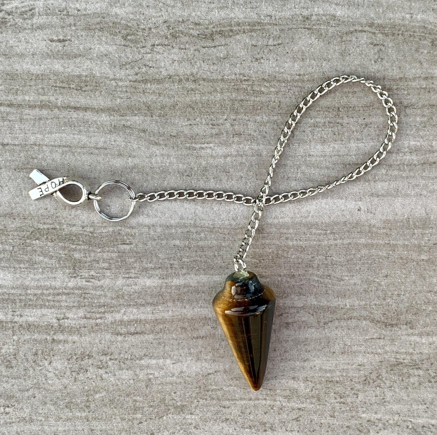 Tigers Eye Dowsing Pendulum/ Bracelet