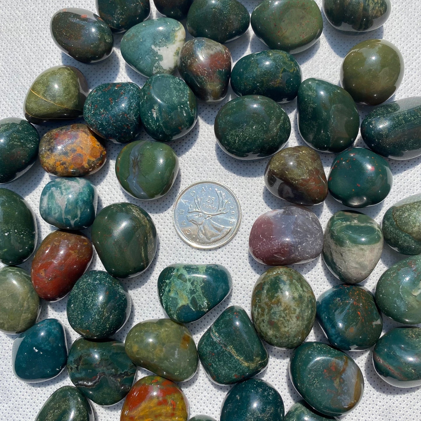 Bloodstone Tumbled Stones (S-M)