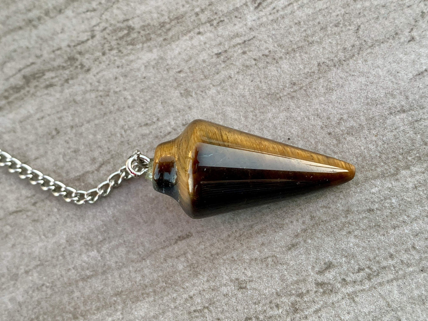 Tigers Eye Dowsing Pendulum/ Bracelet