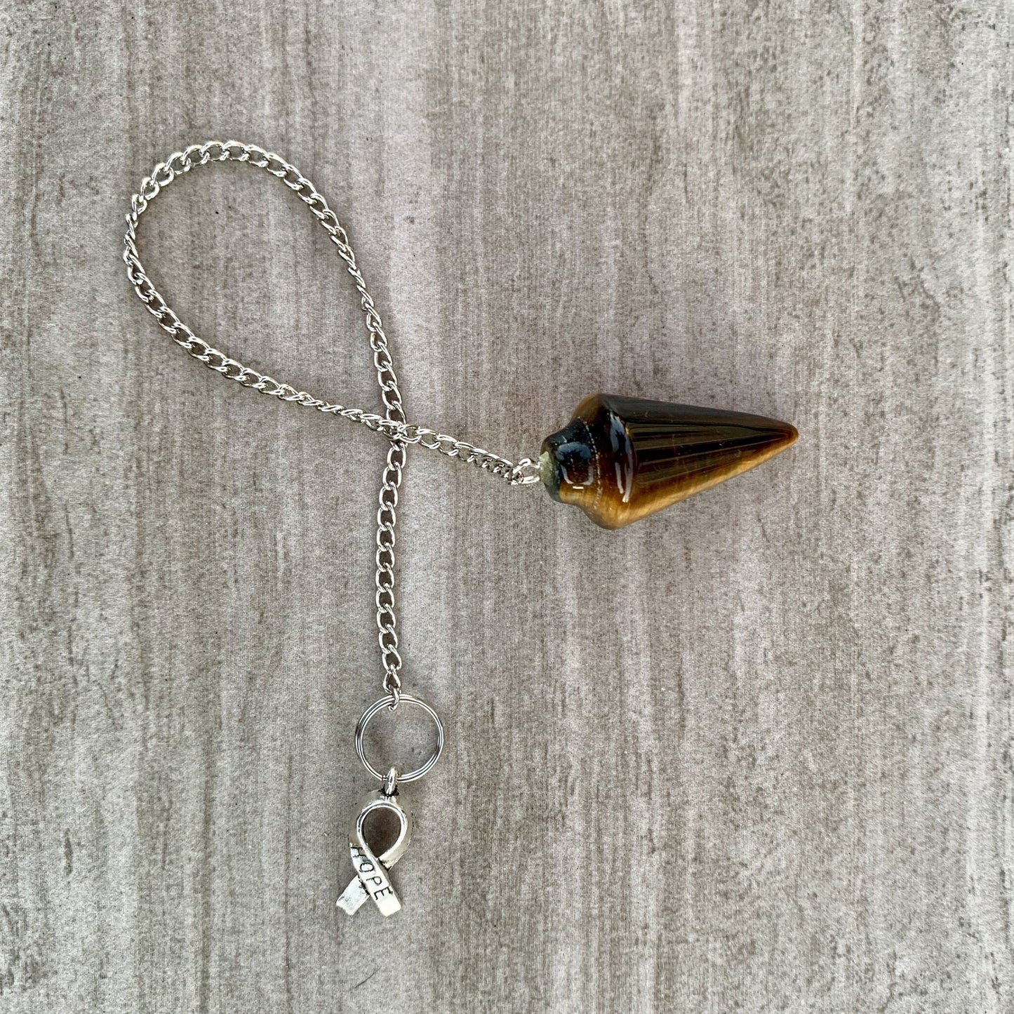 Tigers Eye Dowsing Pendulum/ Bracelet