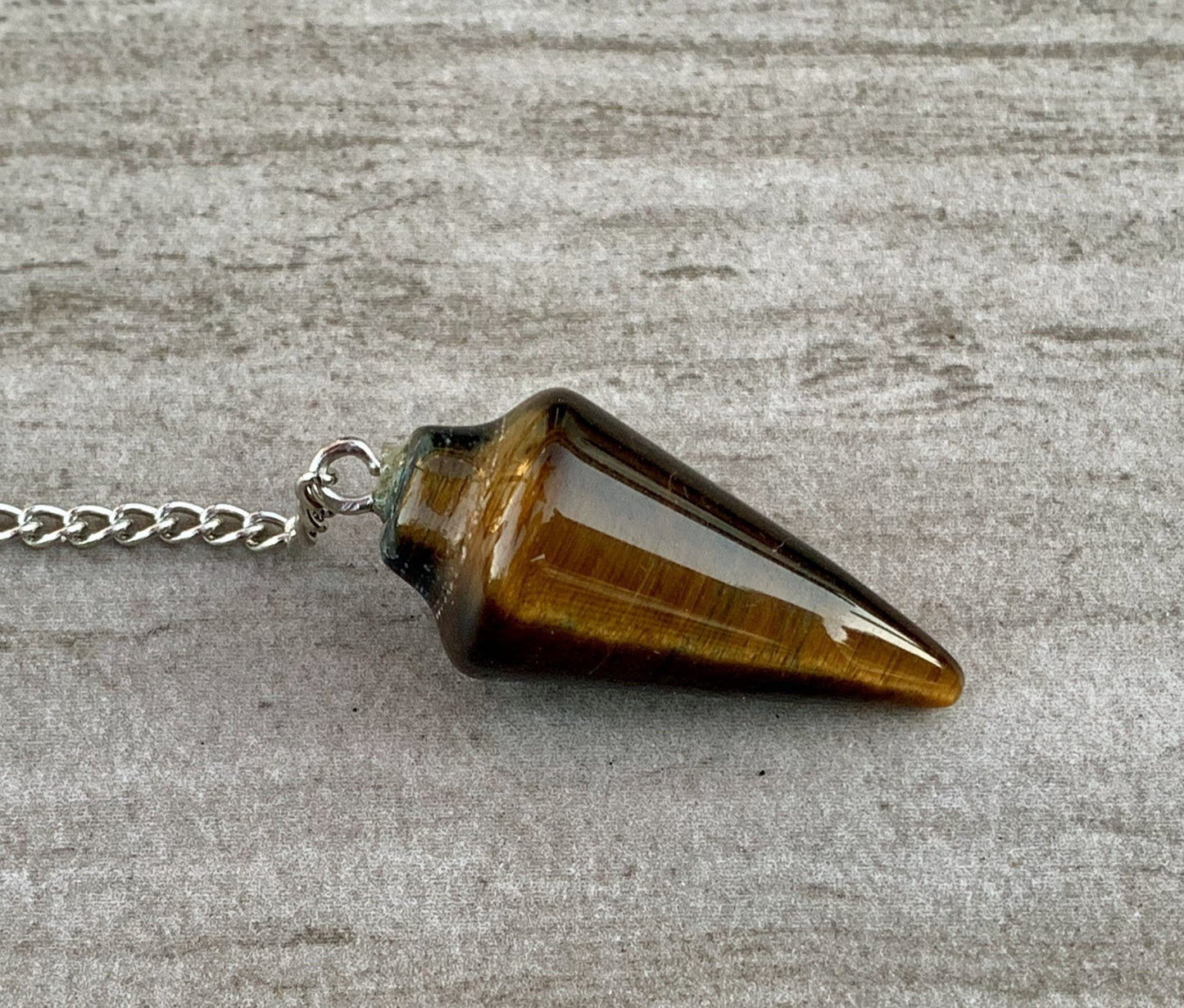 Tigers Eye Dowsing Pendulum/ Bracelet