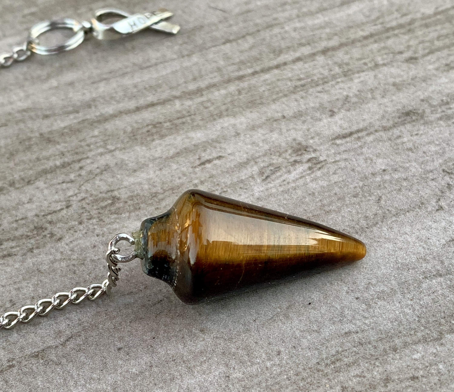 Tigers Eye Dowsing Pendulum/ Bracelet