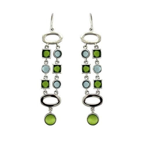 Peridot CZ Earrings