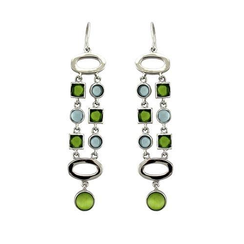 Peridot CZ Earrings