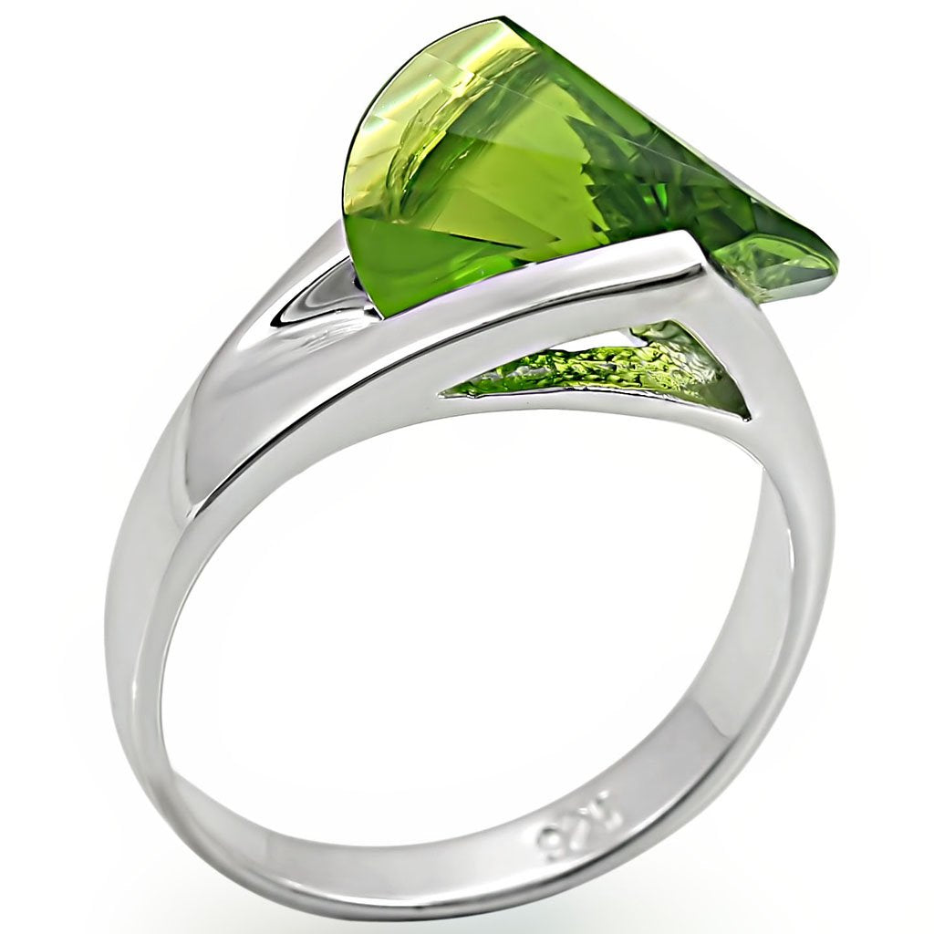 Synthetic Spinel Ring in Peridot