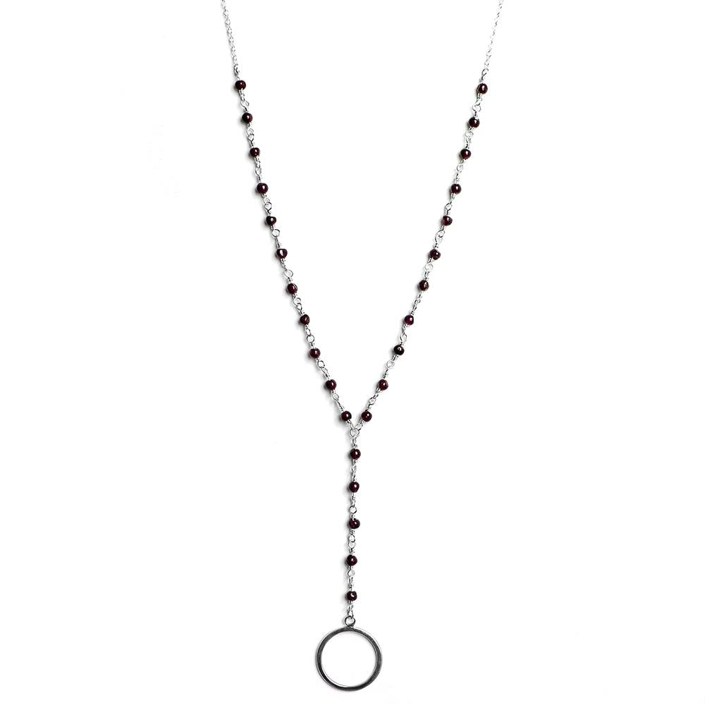 Garnet Pendant Necklace