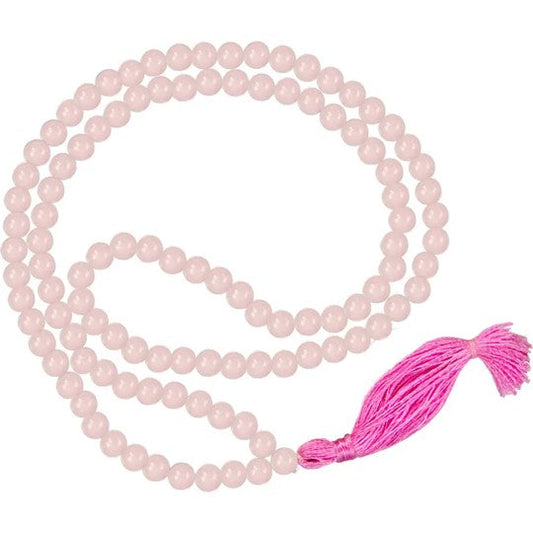 108 Japa Mala Prayer Beads - Rose Quartz