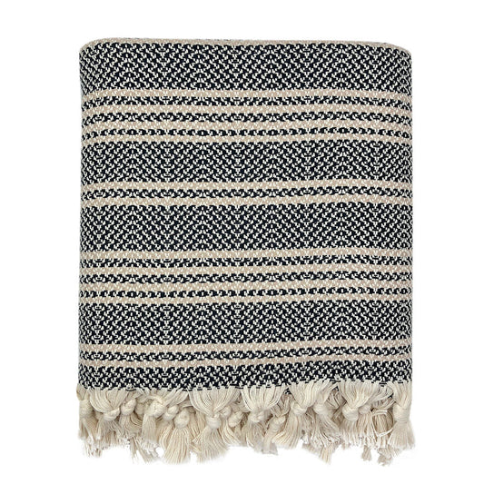 Woven Stripe Turkish Throw